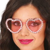 Okulary Damskie SERCA Serduszka Różowe Diamenty