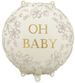 Balon Foliowy OH BABY Baby Shower Urodziny 45cm