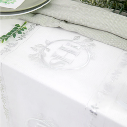 Organza Bieżnik Komunijny Srebrny IHS 30cm x 5m