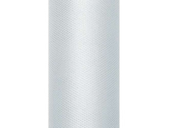 Tiul gładki, szary, 15cm x 9m, 1szt.