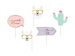 Gadżety do zdjęć Lama, mix, 5 szt.