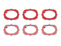 Etykieta Candy Bar Biedronka, 9x7cm, mix, 1op.