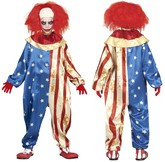 Kostium Strój Klaun Clown Horror Halloween 5-6 lat