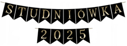 Baner STUDNIÓWKA 2026 Czarno Złoty, 1kpl.