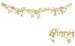 Baner Happy Birthday Kwiaty Różowy Złoty Urodziny