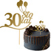 Topper na Tort 30 STO LAT Urodziny ZŁOTY