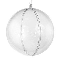 Bombka akrylowa, średnica 6cm, 5szt.