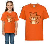 Koszulka Pomarańczowa WIEWIÓRKA 9-11 lat 140cm