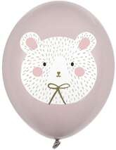Balony 30 cm, Miś polarny, Pastel Warm Grey