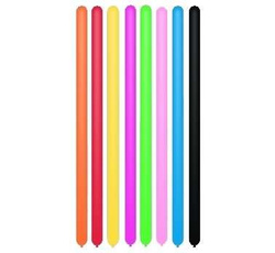 Balony rurki włoskie - modeliny, mix, 100 szt.
