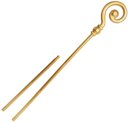 Złota LASKA Pastorał Składany MIKOŁAJA 184cm