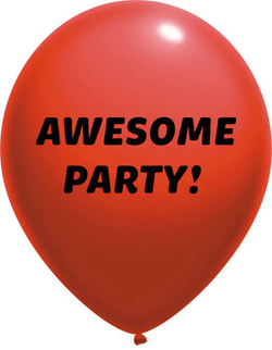 Balony pastelowe Awesome Party! 14 cali, 1 szt.