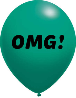 Balony pastelowe OMG 14 cali, 1 szt.