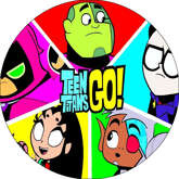 Opłatek tortowy 29 cm, Młodzi Tytani 1 szt.