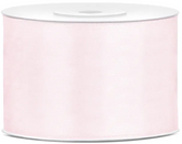 Tasiemka satynowa, j.pudrowy róż, 50mm/25m