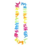 Naszyjnik Kolorowy Hawajski Hawaje Kwiaty Aloha