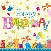 Serwetki urodzinowe Happy Birthday, 33x33cm, 20szt