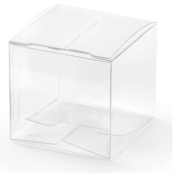 Pudełeczka kwadratowe, transparentne, 5x5x5 10szt.