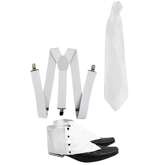 Zestaw Męski Lata 20: Krawat, szelki, nak.na buty