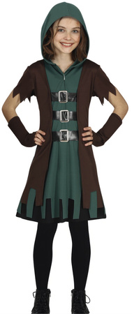 Strój Kostium Łucznik Robin ŁUCZNICZKA 7-9 lat