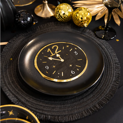 Serwetki ZEGAR Sylwester Nowy Rok 33x33cm 10szt.