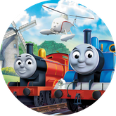 Opłatek tortowy 29 cm, Tomek i Przyjaciele 1 szt.