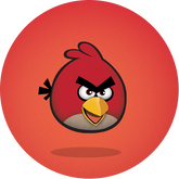 Opłatek tortowy 14 cm, Angry Birds 1 szt.