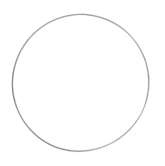 Koło metalowe 18 cm , srebrne , 1 szt.