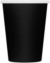 KUBECZKI Papierowe CZARNE 250ml 6szt.