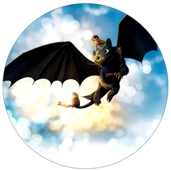 Opłatek tortowy 14 cm, 1 szt. Jak wytresować smoka