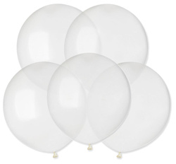 Balony G19 pastel 19" - Transparentne 000/ 5 szt.