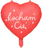 Balon foliowy Serce ''Kocham Cię'', 45cm