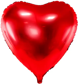 Balon Foliowy Czerwone Serce Walentynki 68x72cm