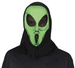 MASKA z Kapturem Zielony KOSMITA Obcy Ufo Alien