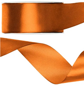 Tasiemka satynowa, rdzawy, 38mm/25m