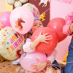 Balon Foliowy Happy Birthday KONIKI Urodziny 45cm