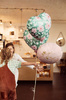 Balon foliowy Serce w kwiaty, 45 cm, 1 szt.