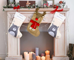 Skarpeta Świąteczna na Prezenty MIŚ Miso 27x42 cm