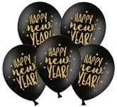 Balony sylwestrowe "Happy New Year", 5 szt