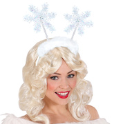 Opaska na Głowę ŚNIEŻYNKI Lód Płatki Śniegu Zima