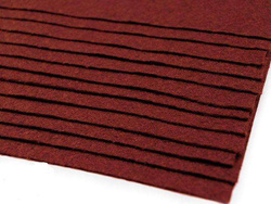 Filc dekoracyjny 20 x 30 cm, bordowy, 1 szt.