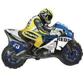 Balon foliowy 24" FX - "Motor" (niebiesko-żółty)