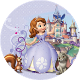 Opłatek tortowy 20 cm, Jej Wysokość Zosia 1 szt.