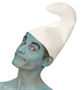 Czapka Smerfa Skrzata Krasnala Gnoma Biała