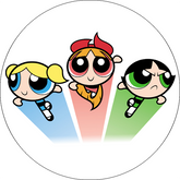 Opłatek tortowy 14 cm, Atomówki 1 szt.