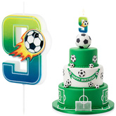 Świeczka Kibica Piłkarska Cyfra 9 PIŁKA NOŻNA