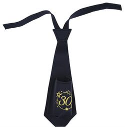 Krawat z Kieszonką na Butelkę 30 Urodziny