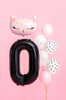 Balon foliowy Cyfra ''0'', 86cm, czarny
