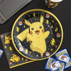 Talerzyki Papierowe Pokemon PIKACHU 23cm 8szt.