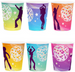 Kubeczki Papierowe Retro Disco Lata 80 220ml 6szt.